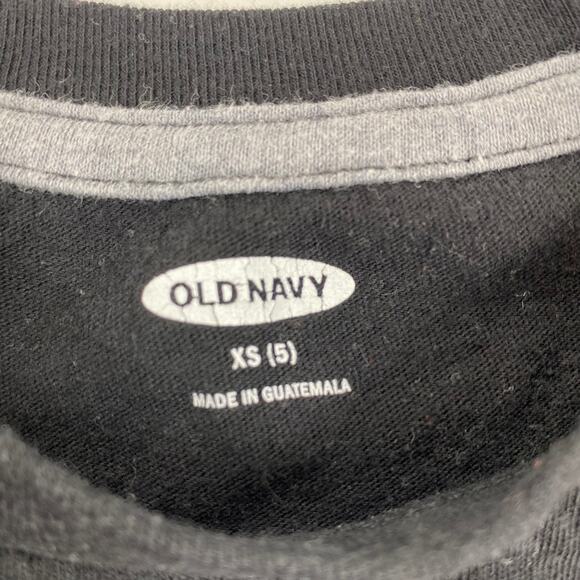 Old Navy Graphic T Shirts Set of 2 Long Sleeve Toddler Sz XS Blue Black Crewneck - Picture 6 of 7